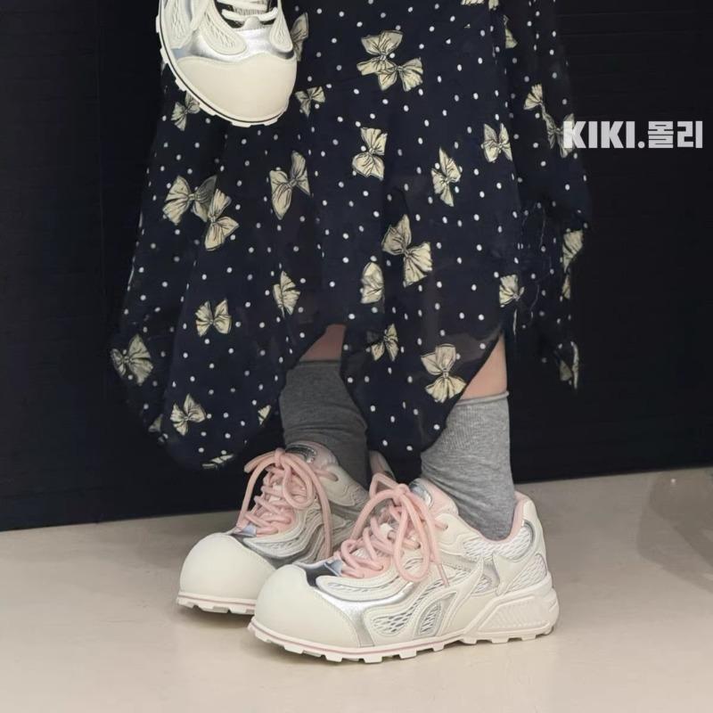 College style women's spring new comfortable versatile flat casual net shoes board shoes