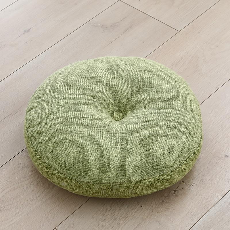 Large Linen Zafu Meditation Cushion for