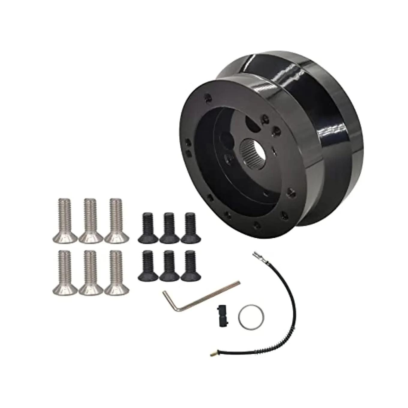 5 / 6 Hole Steering Wheel Hub Adapter Installation Kit Compatible with GMC Chevy Pontiac Truck Pickup SWA-01