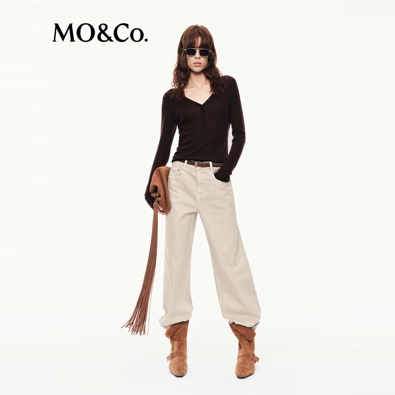 

MO&Co. Women s Cotton Straight-Leg Trousers XXS (24)