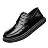Кожаная обувь мужская 2025 новая кожаная деловая платья мужская обувь корейская версия британской повседневной кожаной обуви