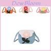 Adorable Colorful Cartoon Coin Purse For Kids With Floral Design And Knit Material