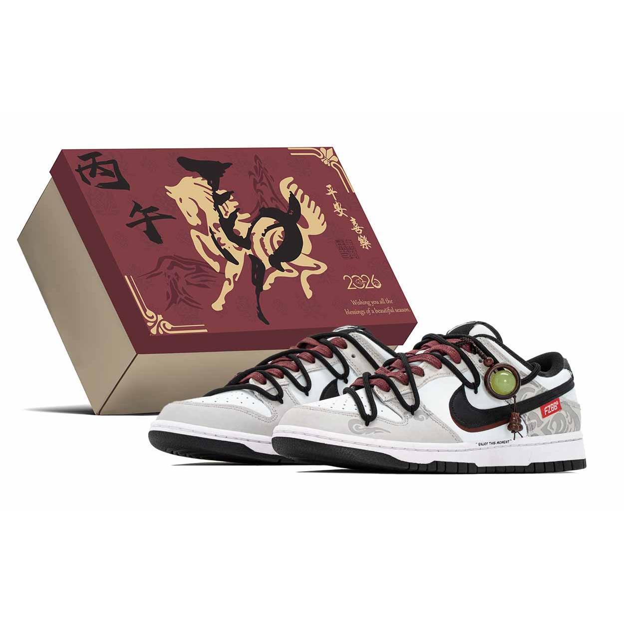

Nike Dunk CNY Box, Leap Into The New Journey Abrasion Resistant Abrasion Resistant Low top Skateboard Shoes Men s HF5441-100(TeamA-S-BOX) 42.5