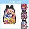 Spacious Nylon Student Backpack The Amazing Digital Circus For Boys With Patterns