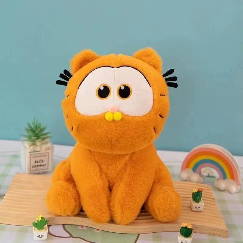 25CM Garfield Stuffed Plush Doll Kawaii Plushie Toy Cartoon Anime Cat Plush Decoration Gift