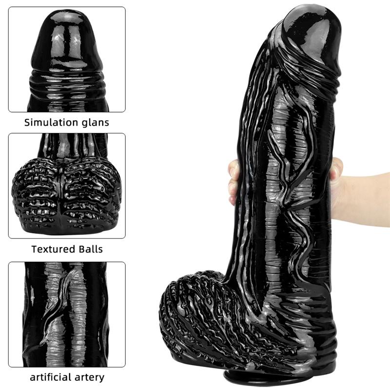 39*10 cm Kvinnelig Giant Anal Expansion Anus Expansion Giant Anal Plug Simulation Dildo