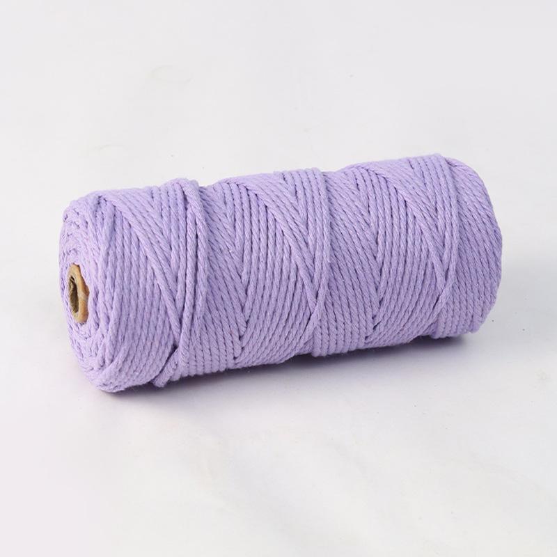 4mm 300m Colored Hand-Woven Cotton Rope for DIY Tapestry and Ornaments