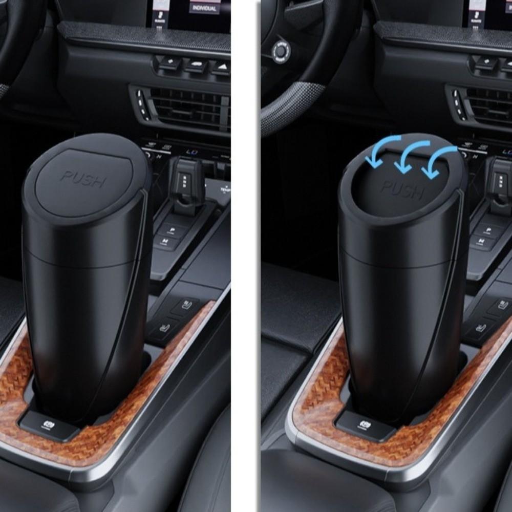 Leakproof Design Car Garbage Bin With Lid Mini Trash Can Portable Car Trash Can for Door Storage