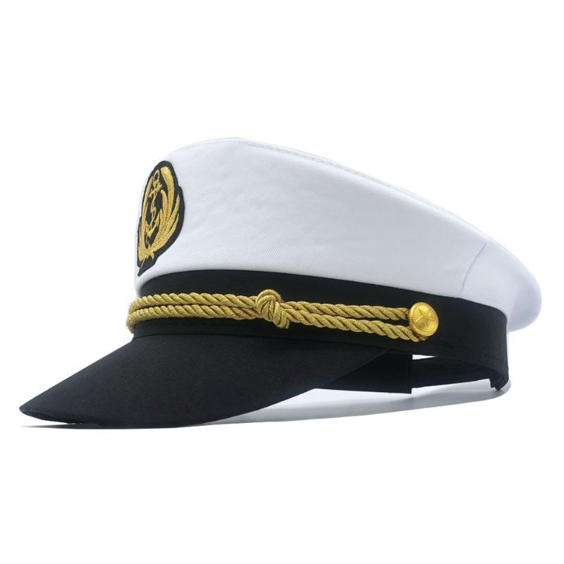 Adult Yacht Sailor Captain Hat Adjustable Men's and Women's Party Hat Makeup Ball Dressing Event Excellent Stylish Accessories
