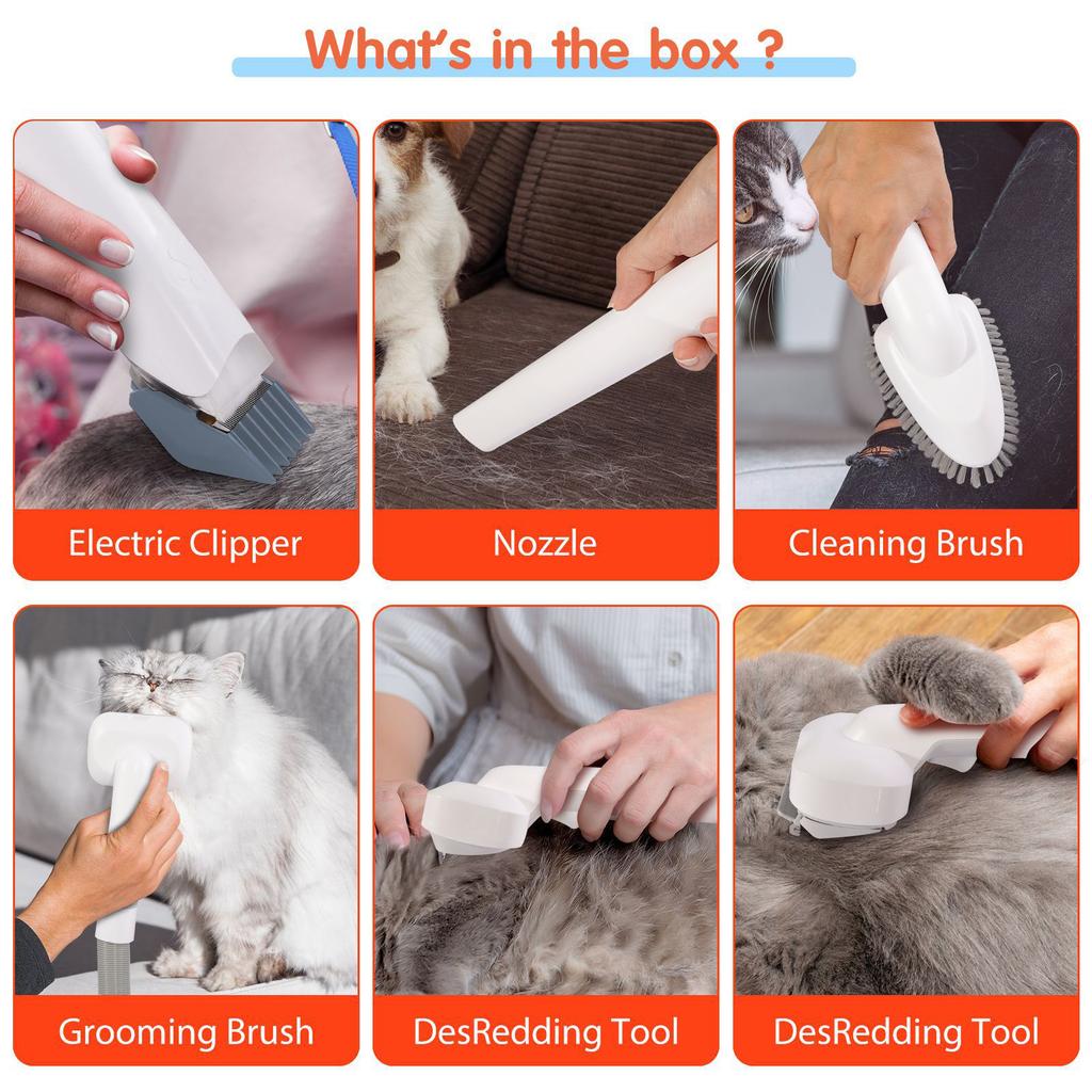 Multifunctional Pet Hair Trimmer Dog Vacuum Cleaner Set All-in-one Pet Beauty Device Vacuum Cleaner Hair Clipper