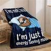 1pc Cozy Sleeping Sloth Flannel Blanket - Ultra Soft, Warm, and Comfortable for All Seasons - Perfect for Home Leisure, Sofa