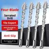 2/3/4/5Pcs Serrated Serrated Tooth Drill Bit High Hardness Tile Drill Bit Drilling Tool