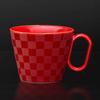 Wired Beans Wired Beans Mug To Last a Lifetime Arita Ware Regular Checkered Pair Set Mug 240ml (Red/White (Gloss))