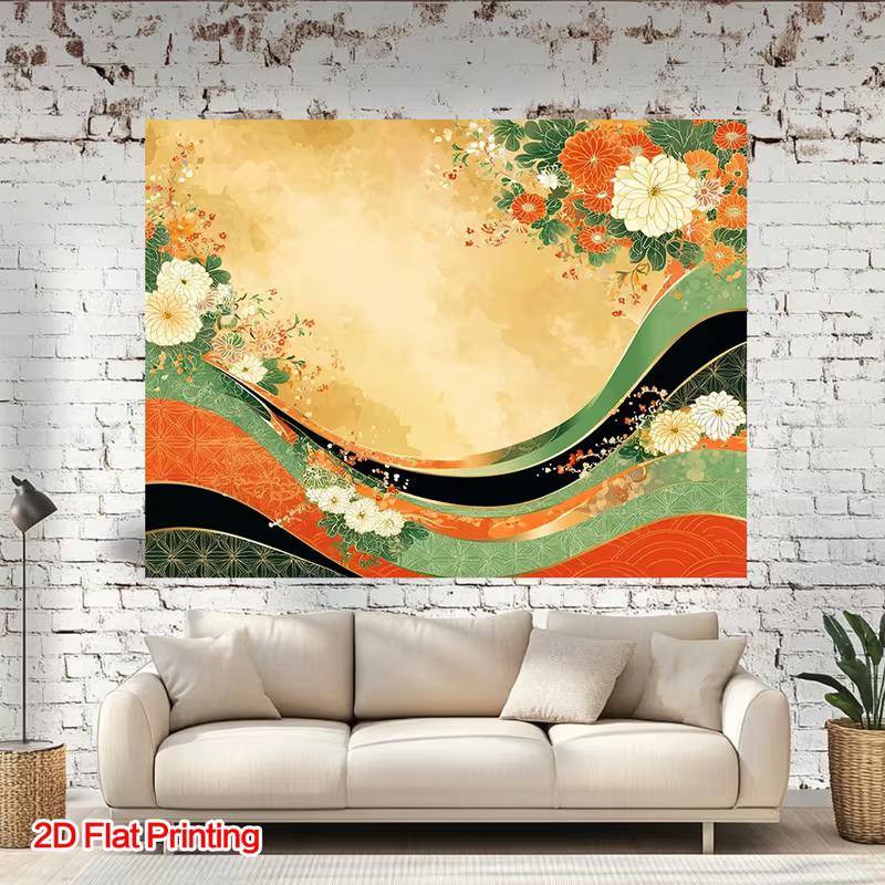 2D Traditional Japanese Kimono Backdrop for Themed Party