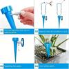 11-11pc Adjustable Automatic Drip Irrigation System Flower Auto Insert Water Dripper Device Plant Self Water Stakes Garden Tool