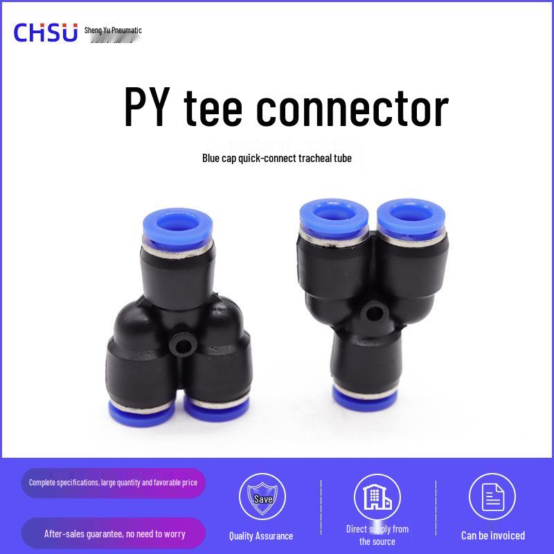 Sheng Yu Lan Y-Type Pneumatic Air Hose Quick Connector (PY-6-8-10-12)