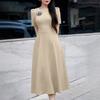 ZANZEA Women Casual Round Neck Summer Short Sleeve Elegant Dress