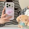 Pink Polka Dot Strawberry Magnetic Phone Case for Small Animals, Compatible with iPhone 17/16 Pro Max/15 Pro