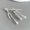 Xiaomi 925 Sterling Silver Earrings For Women Trendy Simple Wide Pearl Earring Jewelry Prevent Allergy Party Christmas Accessories