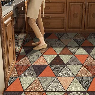 Kitchen Floor Mat Vinyl Carpet Pvc Leather Mats Waterproof Oil-proof Large Rug Home Decoration Non-slip