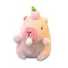 Plush Capybara Keychain Stuffed Animal Doll Key Ring Holder DIY Handbag Pendant Backpack Decoration Kids Adults Birthday Gift