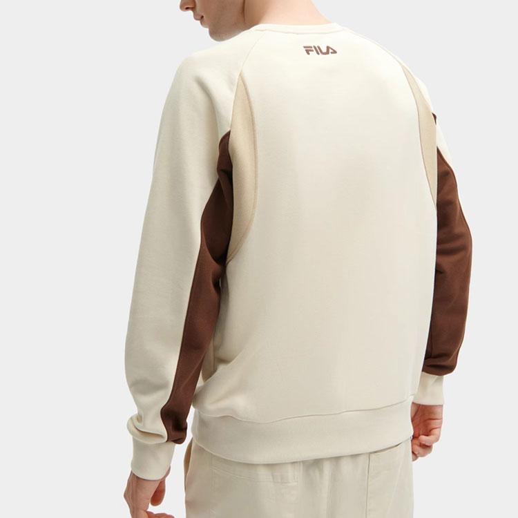 New FILA Sweatshirt Men's Stone Milk Color F11M419204F-IV