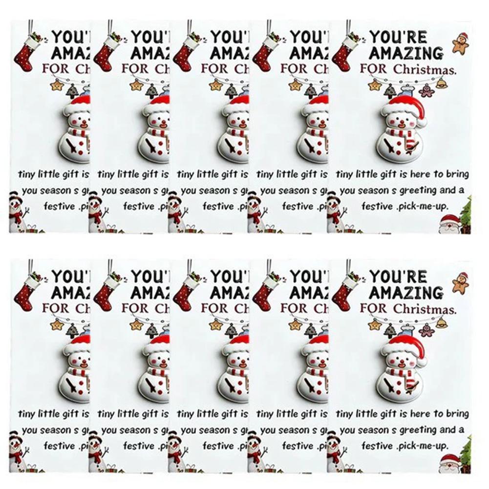 10 Christmas Mini Pocket Hug Cards Great for gifts for friends, emotional support, Christmas gifts, party favors,Christmas Min