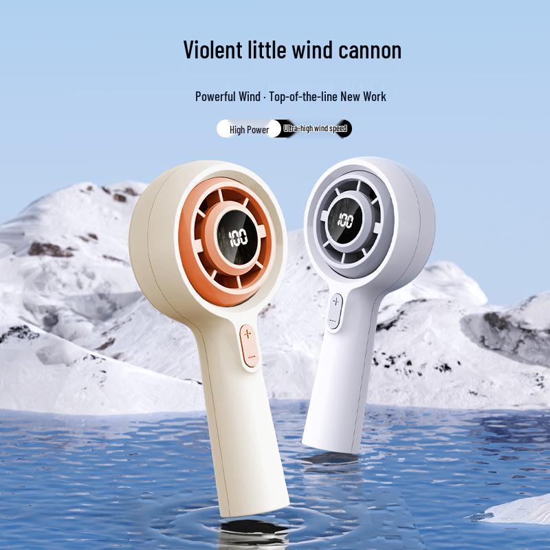 2026 High-Speed Rechargeable Mini Portable Fan with Powerful Wind
