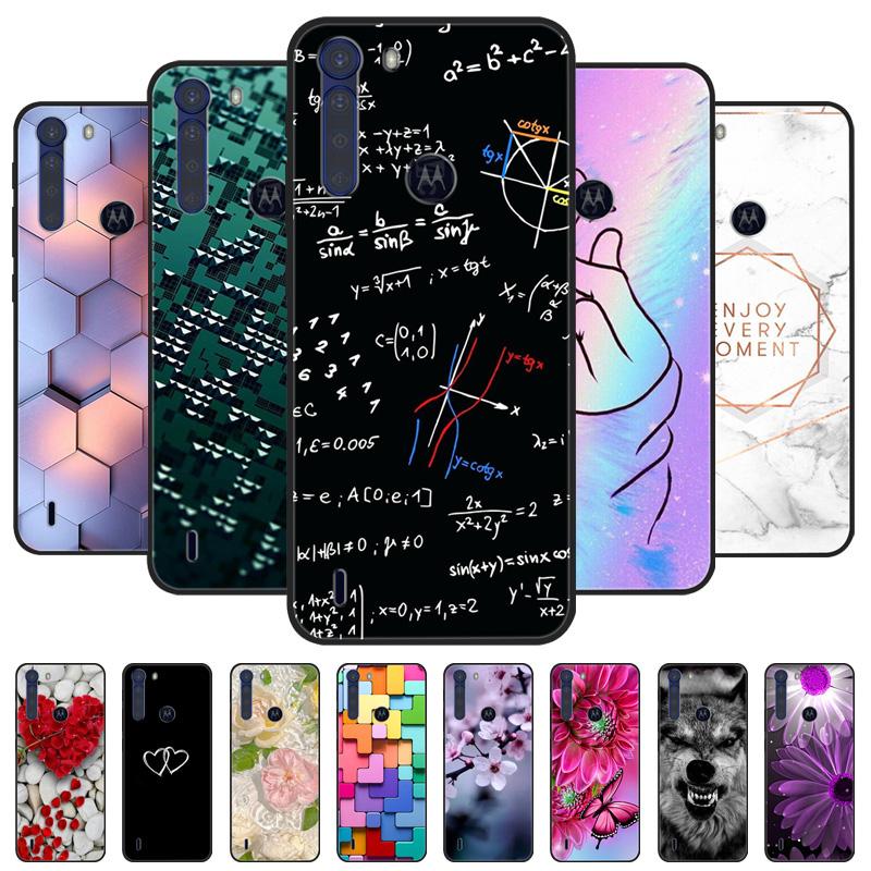 For Motorola One Fusion Case Black Bumper Soft Silicone Cover For Moto One Fusion Plus Phone Cases OneFusion Fusion+ Funda Shell