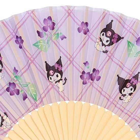 SANRIO Kuromi Folding Fan with Case 835986