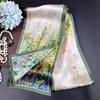 Mulberry Silk Necktie for Women Versatile Autumn Style Chic Slim Multi-functional Decorative Double-layer 100% Silk Scarf