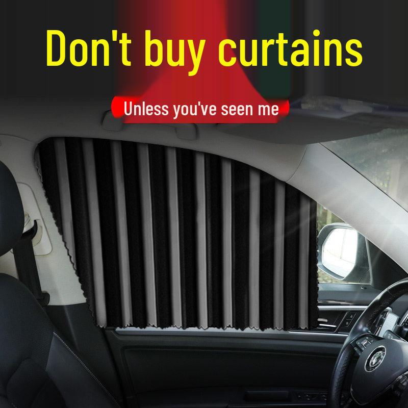 Magnetic Car Window Sunshade Curtains: Privacy & Heat Insulation for Small Cars