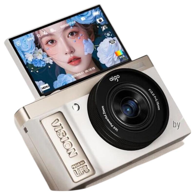 

aigo E9 Flip Screen Selfie Digital Camera (CN version)