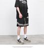 Boys' Trendy Embroidered Summer Basketball Shorts - Hip-Hop Style