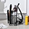 See Through Clear PVC Backpack Transparent Bookbag for Work Concert Security Travel 2 Mesh Side Pockets