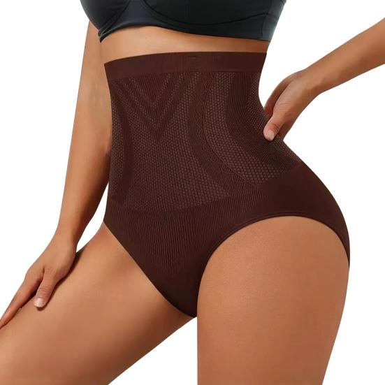 

Моделюючі штани для жінок з високою талією, контроль живота, безшовна коригуюча білизна з ефектом підйому стегон та підтримкою спини, м які, дихаючі, непомітні моделюючі трусики XL кавовий