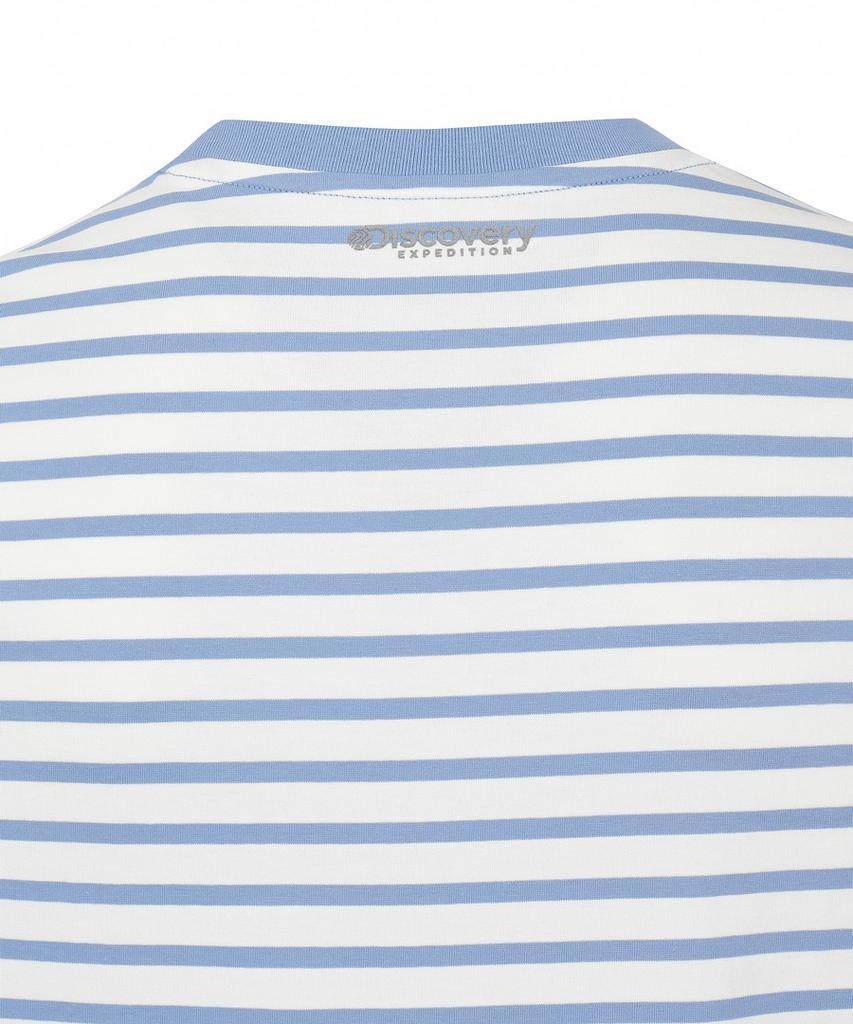 DISCOVERY EXPEDITION Men'S Striped Short Sleeve T-Shirt (Blue)