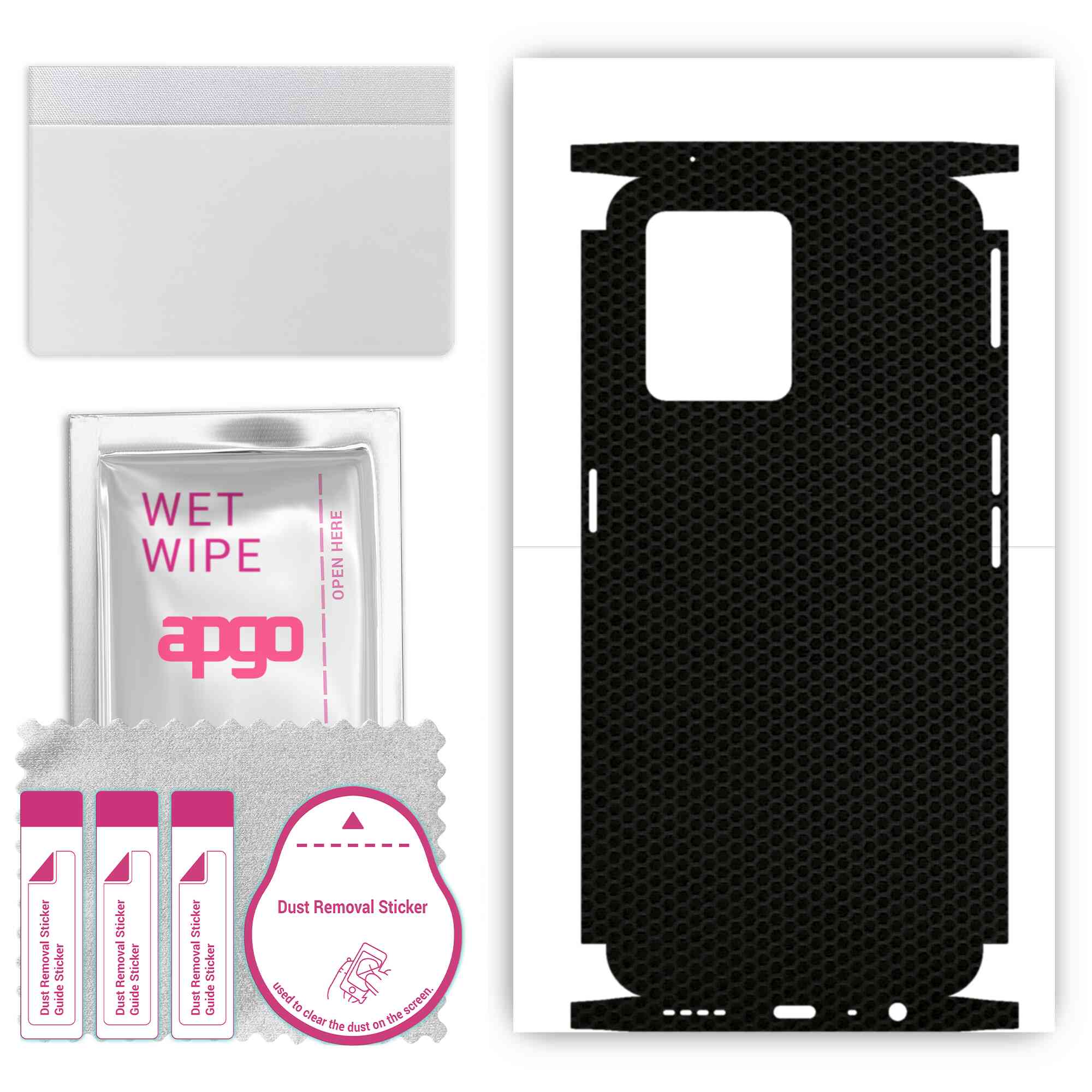 

Apgo Protective Skin Sticker для тильної сторони, сумісної з Realme 9 Pro Plus, Full Wrap Film, Foil, Vinyl - Pattern Matrix