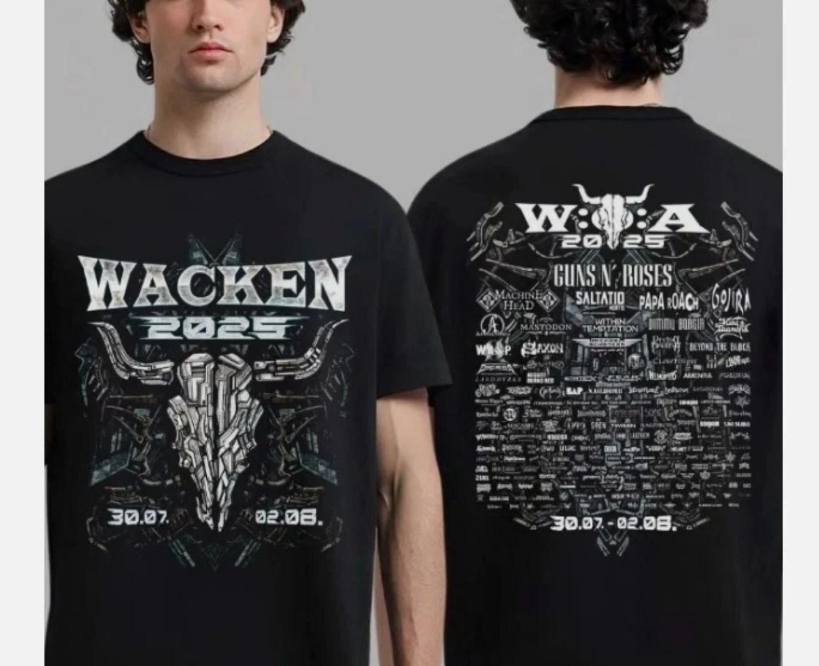 Wacken Open Air 2025 Festival From July 30 To August 2 Machine Two Sided T-Shirt S