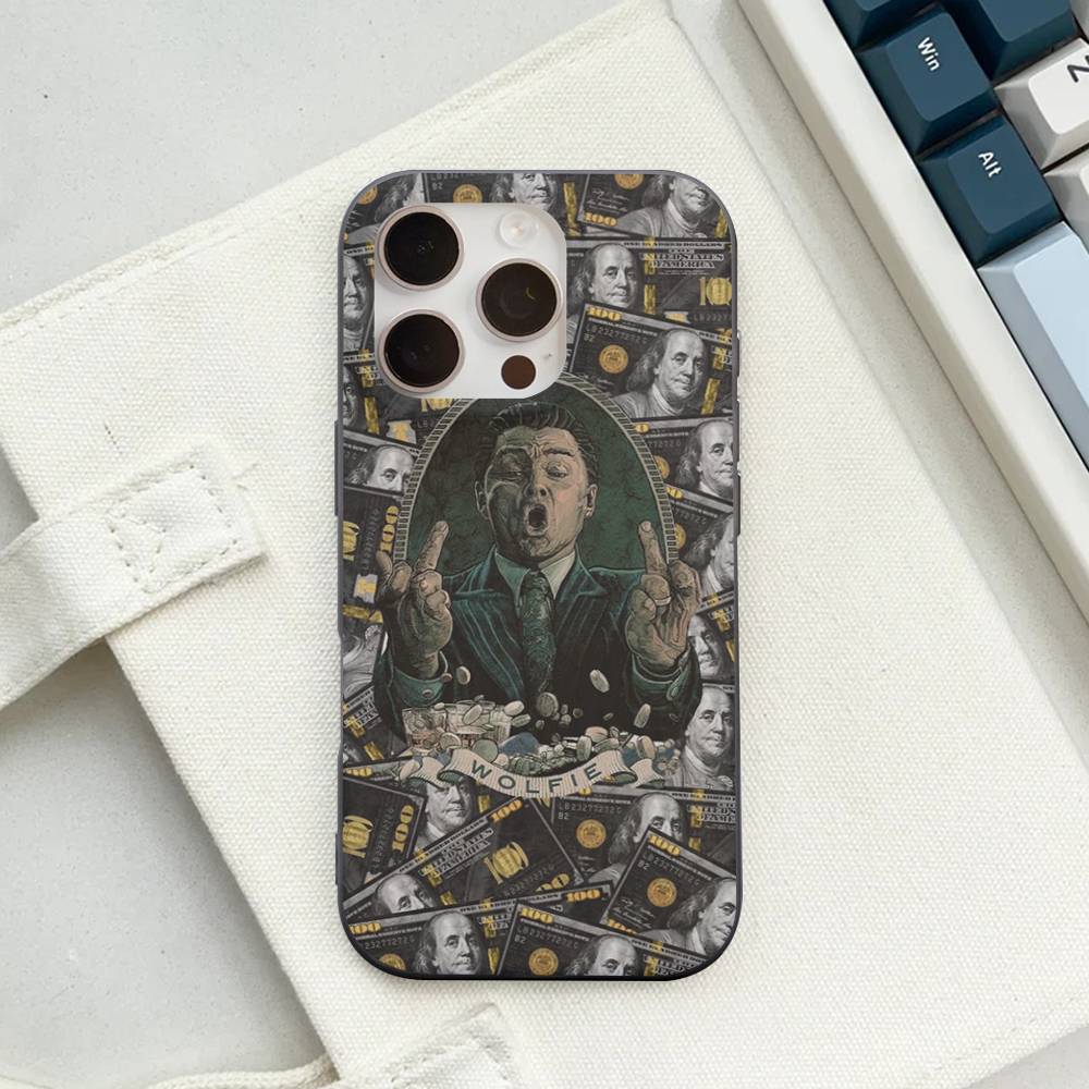 Klassischer Film W-Wolf Of W-Wall S-Street Für IPhone 17 16 15 14 13 12 11 Pro Max Plus Pro Klare Handyhülle Rutschfeste Schale