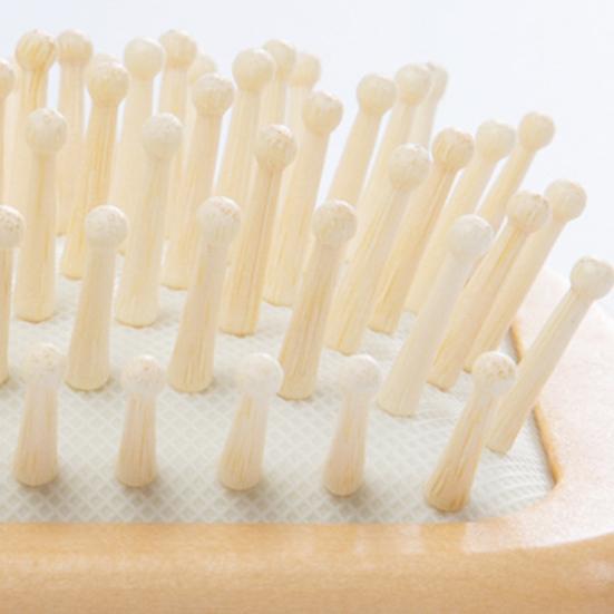 Przenośny drewniany grzebień masujący z poduszką powietrzną masażer do głowy antystatyczna szczotka do włosów SPA