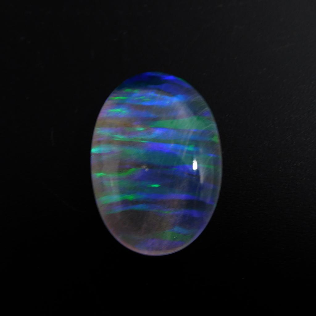 Lab-Created Opal Loose Gemstone 21.55 ct Boulder Oval Cut Multi Color October Birthday Birthstone