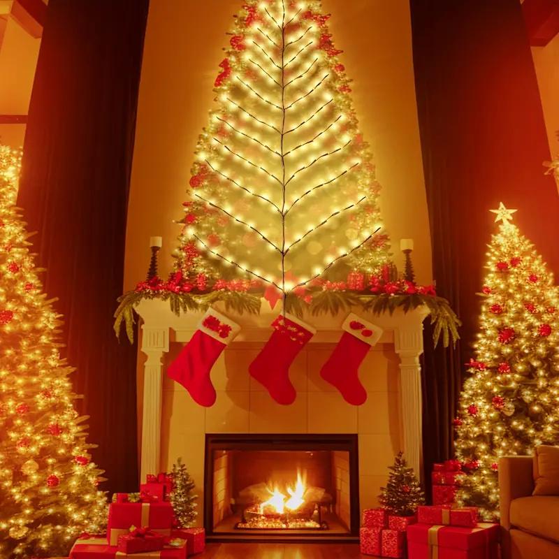 

Christmas Tree Branch Light 120 LED USB Powered 8 Modes DIY Festive Home Living Room Party Thanksgiving Christmas Decor Lights теплый белый