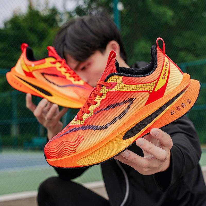 Marathon Men Sports Speciality Running Shoes Carbon Board Breathable Lightweight Women'S Comfortable Athletic Nonskid Sneakers