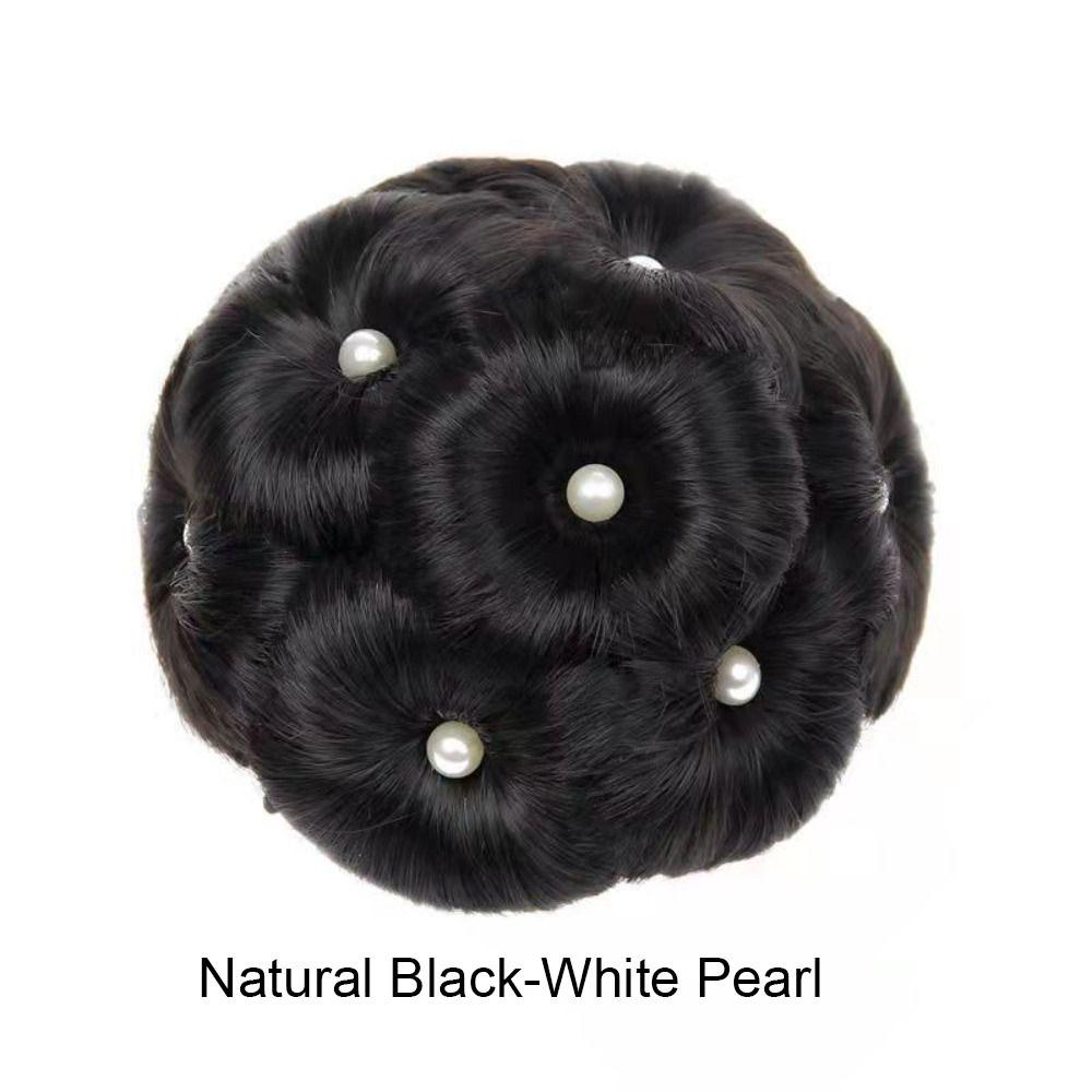 Цветочное кольцо-пучок синтетические волосы пучок жемчужные вьющиеся шиньоны ретро девять цветов волосы женщины Style 11