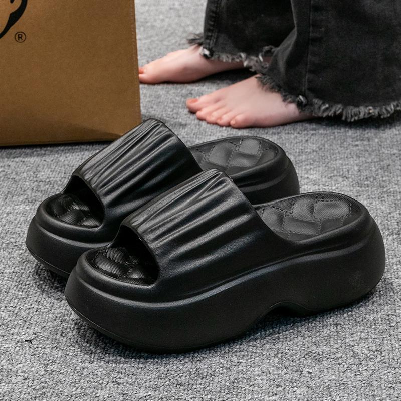 Chunky Platform Wedges Slippers Women  Summer Indoor Outdoor Thick Bottom Sandals Woman Slides Light Non Slip Beach Shoes