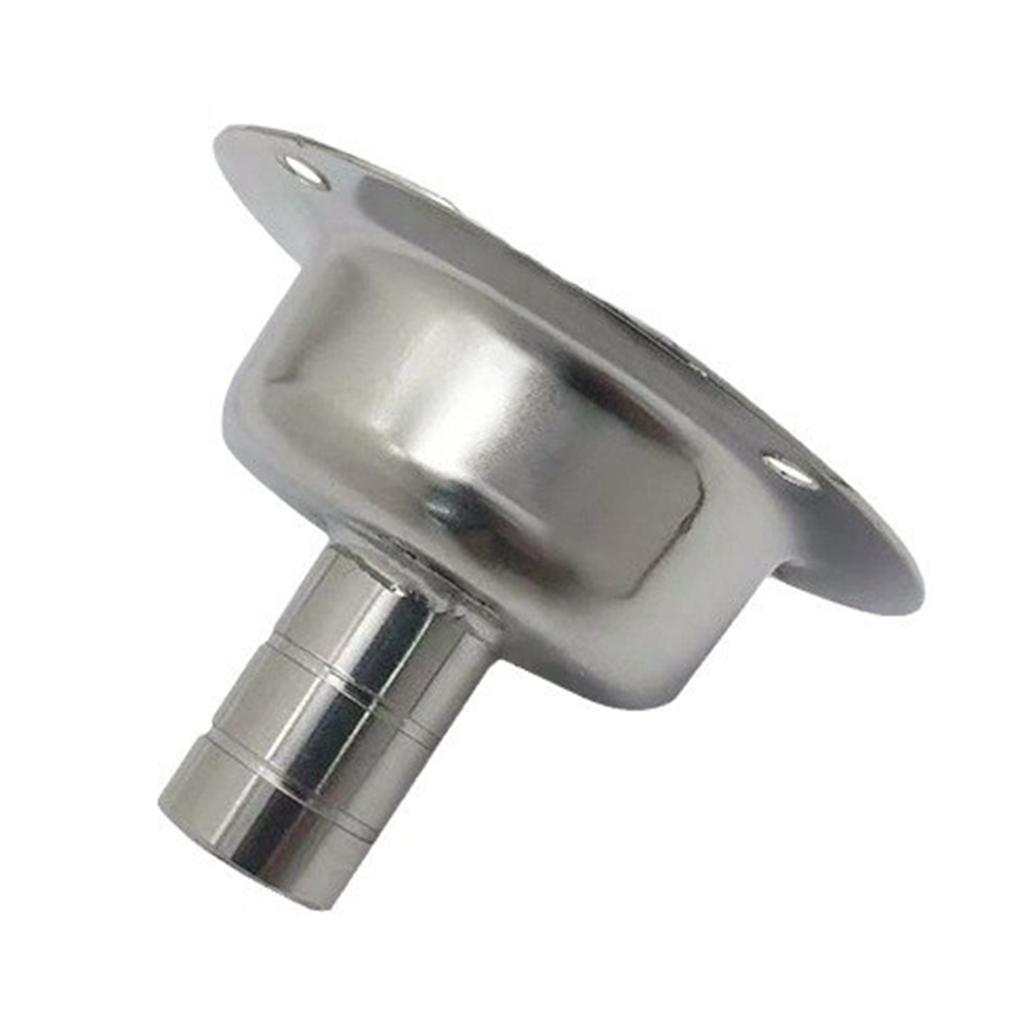 Thru-Hull Fuel Gas Tanks Vent Boat Fuel Vent Marine Grade Stainless Steel Flush Mount Fuel Gas Tanks Vent for Ship Kayak