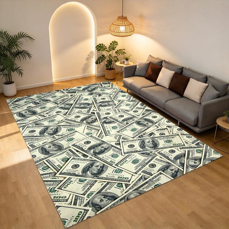 Money Power Living Room Nonslip Area Rug Soft Carpet For Bedroom Game Playroom Sofa Office Home Decor Doormat Christmas Gift C9261678