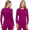 Women's Thermal Underwear Warm Winter Thermo Blouse MORAJ M PLUM