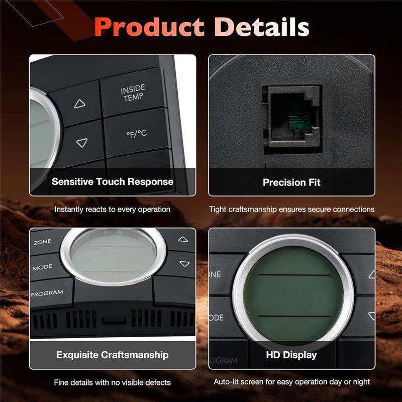 RV Multi-Zone Thermostat 3314082.000 For Dometic Air Conditioner Series 579- For Dometic Comfort Control Center 10-Buttons